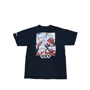 Y2K 2009 Hypland Inu Yasha official collab Medium skater anime tee tv Shogakukan